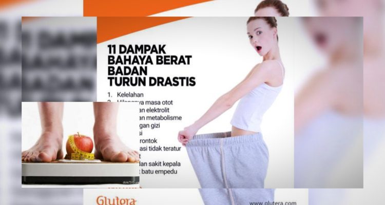 Risiko Kesehatan Serius Akibat Turun Berat Badan Terlalu Cepat