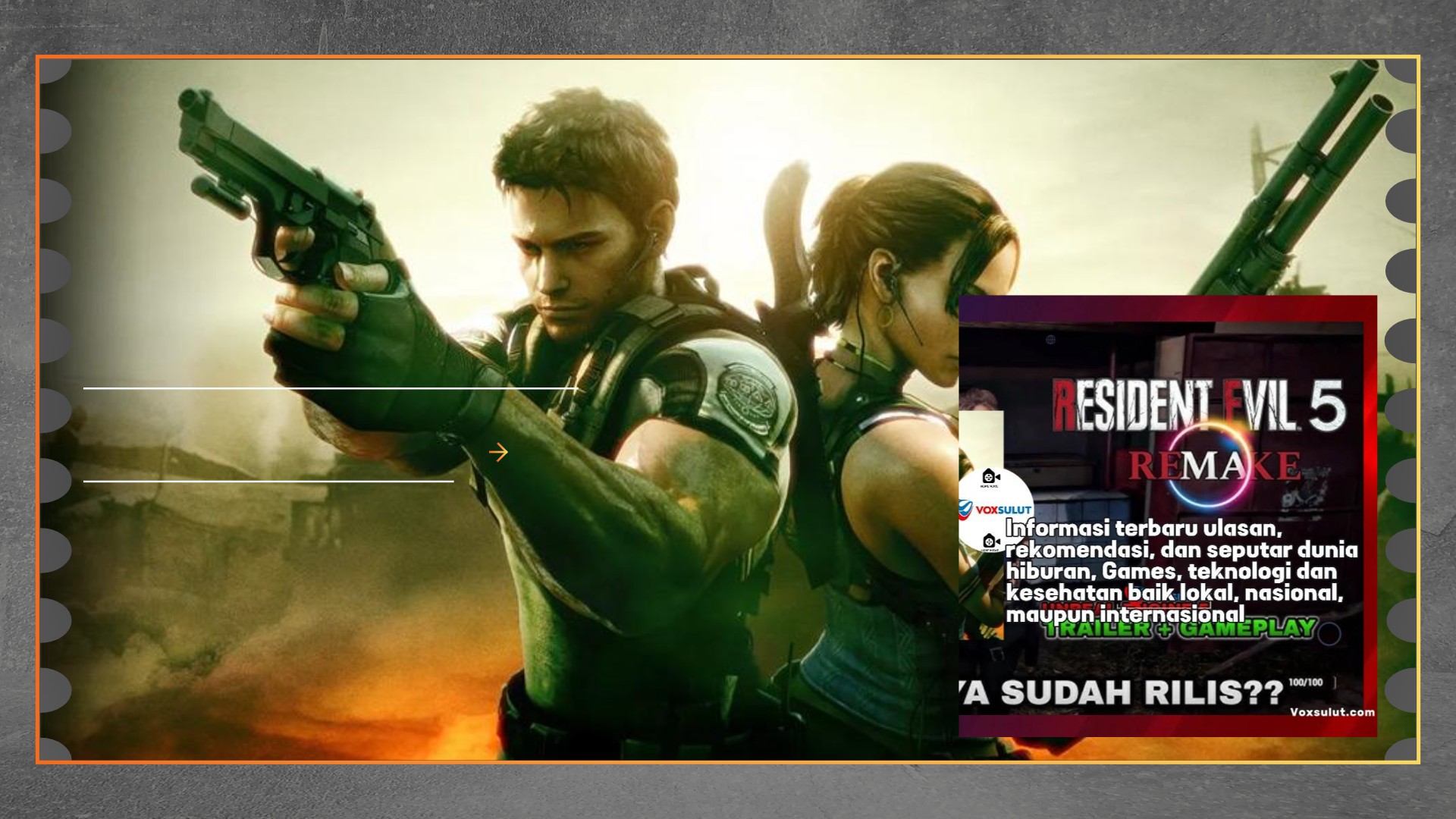 Resident Evil 5 Remake Diduga Masuk Produksi